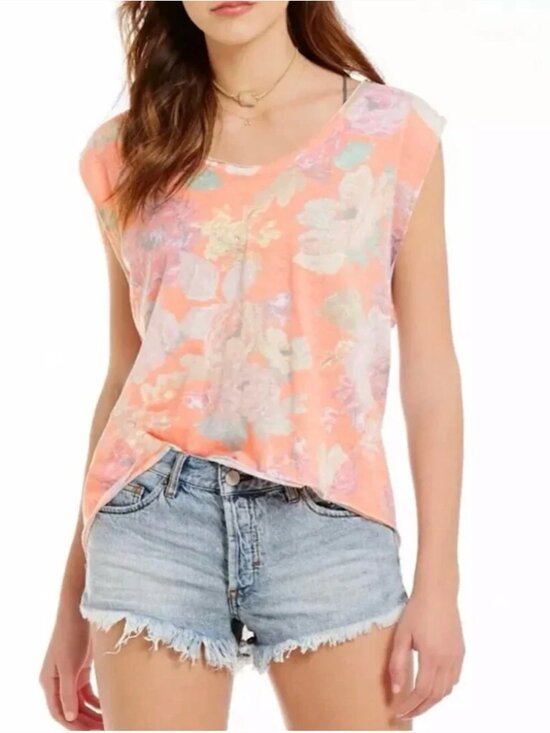 We The Free Tops - We The Free (Free People) "Gardenia" Floral Print Sleeveless Tank Top - Size S